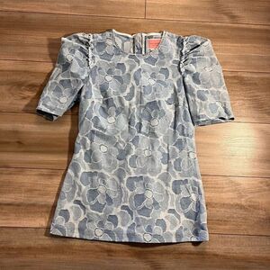 Kate Spade Blue Blouse/ Tunic Women 10 Bin k-42‎